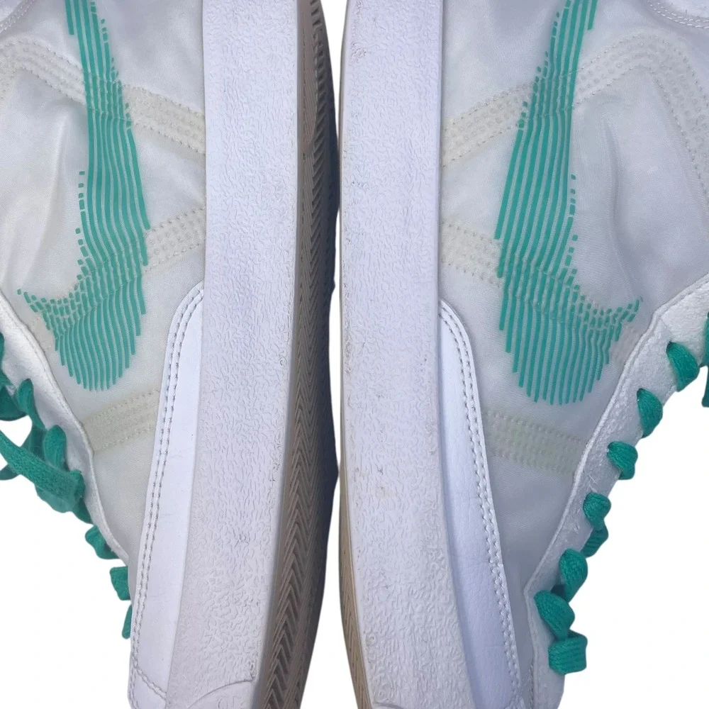 Nike By You LE Blazer Mid '77 Cozi Sneaker NFL Kyler Murray White Teal Men's 10‎